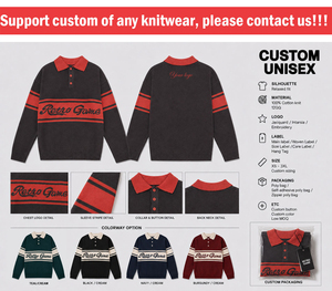 เสื้อกันหนาวถักคอโปโลสำหรับผู้ชายเสื้อสเวตเตอร์ผ้าแจ็คการ์ดไซส์ใหญ่พิเศษใส่เล่นกอล์ฟโลโก้ออกแบบได้ตามต้องการ - Product Image 6