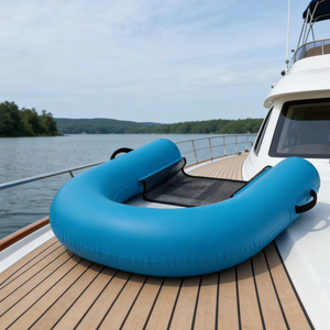 Chaise d'eau gonflable pliable en forme de U <span class=keywords><strong>avec</strong></span> dégonflage rapide pour un rangement facile, économise 70 % d'espace, idéale pour les locataires d'appartements - Product Image 1