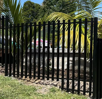 Clôture en aluminium à piquets verticaux de haute qualité pour les communautés résidentielles avec fabrication certifiée