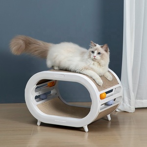 2023 Top Sellers Factory Supply Fashion <strong>Design</strong> High Quality Eco-Friendly Plush Board <strong>Cat</strong> Paper Scratcher <strong>House</strong> Nest Replaceable - Product Image 3