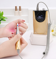 Professionelle Hochleistungs-Elektrische Nagelbohrmaschine 65W Kabellos 35000 U/min Geräuscharm Vibrationsfrei E-Feile für Nägel