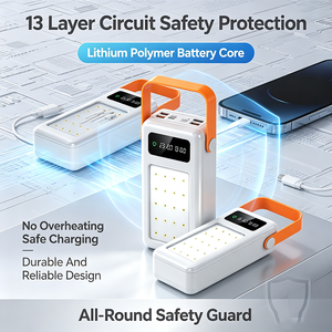 Power Bank <span class=keywords><strong>Solare</strong></span> Bestseller con 4 Cavi Integrati Rimovibili, Ricarica Simultanea di 6 Dispositivi, Torcia LED, 13 Protezioni di Sicurezza - Product Image 2