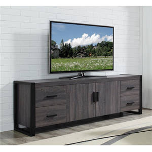 Mueble de <span class=keywords><strong>TV</strong></span> Metálico Moderno para el Hogar, Mueble de <span class=keywords><strong>TV</strong></span> de Madera con Diseños de Gabinete para Sala de Estar para Espacios Pequeños - Product Image 3