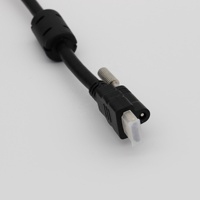 HDMI HDTV 2.0 mâle à mâle câble Audio vidéo avec vis de verrouillage connecteur de montage sur panneau HDMI Type 1m 1.5m 2m 3m 5m 8m
