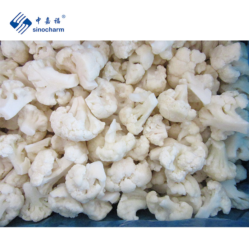 Sinocharm BRC 4-6 см IQF свежие овощи 10 кг оптом цена замороженная белая цветная капуста