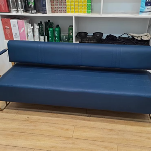 Silla <span class=keywords><strong>de</strong></span> Espera Moderna <span class=keywords><strong>de</strong></span> Estilo Retro en Cuero PU para Salones <span class=keywords><strong>de</strong></span> Belleza, Peluquería, Arte <span class=keywords><strong>de</strong></span> Uñas, con Madera Casual, para Centros Comerciales, Escuelas y Hospitales - Product Image 1