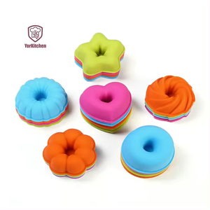24 חבילות מיני תבניות סיליקון לקישוט עוגות כוסות אפייה תבניות קאפקייקס דלעת כוסות מאפין לשימוש חוזר תבניות לעוגה - Product Image 6