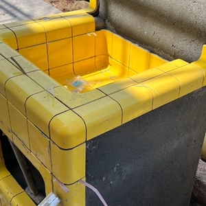 Chất Lượng Cao Nguồn Cung Cấp Nhà Máy Thủ Công Gốm Gạch Thiết Kế Hiện Đại Góc Arc Gạch Cho Nội Thất Cho Bồn Rửa Tắm Nhà Vệ Sinh - Product Image 2