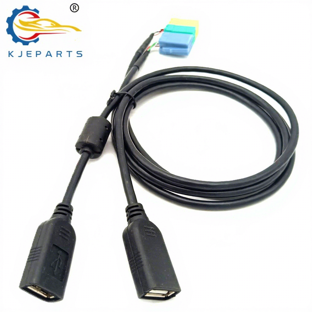 Automotive Custom Adapter USB Power Charging Cable for VWs Car USB Wiring Harness