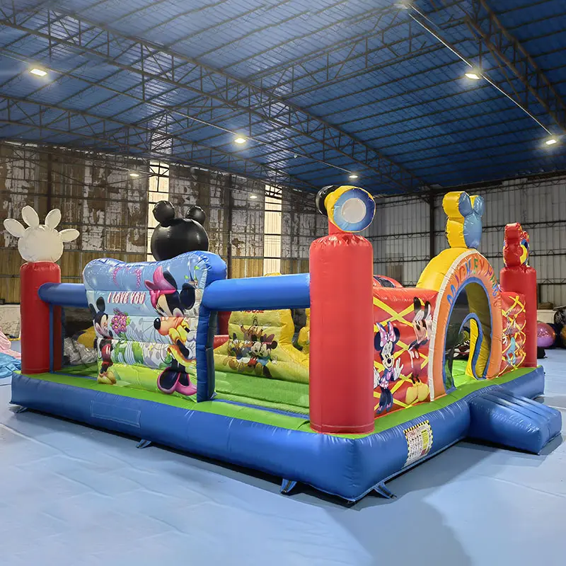 Unisex aufblasbares Hohlschloss maus-themed-Spielhaus für Kinder Springen und Springen aus langlebiger PVC-Platte