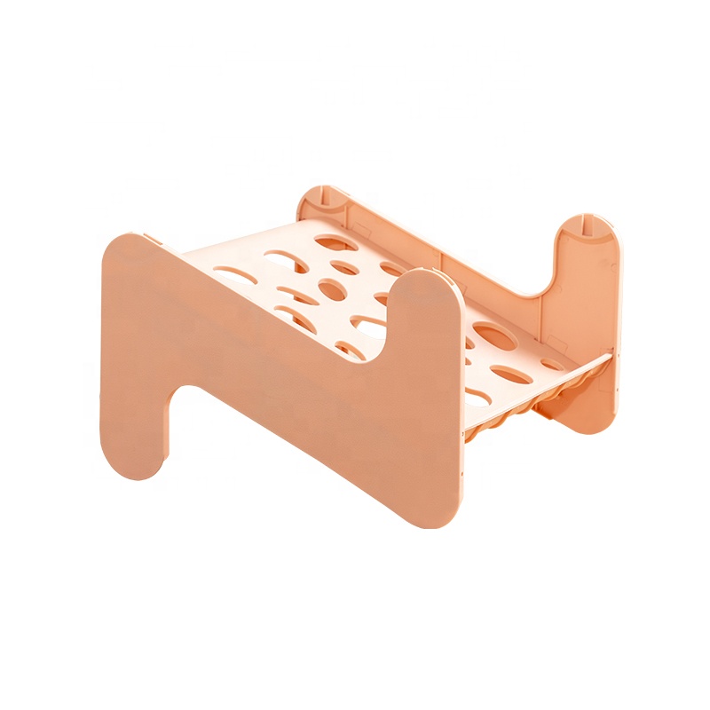 Креативный дизайн, компактная Штабелируемая стойка для обуви, Пластиковая Полка для хранения обуви, органайзер, стойка