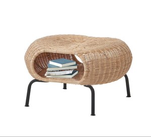 Conjunto de Tres Piezas de Sillas de Ratán para Exteriores, Mesa y Sillas de Ratán para Jardín, Patio, Villa, Balcón, Muebles para el Hogar - Product Image 6