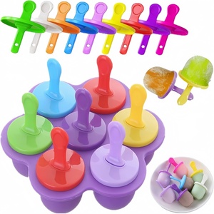 BPA Free Silicone Popsicle Molds Multi-Functional Storage Container for Homemade Food Kids Ice <b>Cream</b> DIY Pop Molds Cube <b>Maker</b> - Product Image 3