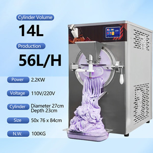 Machine à glace roulée commerciale pour spaghetti glacés avec fonction crème fouettée pour les pâtisseries - Product Image 4