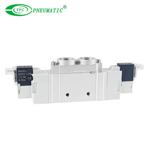 Vanne solénoïde pneumatique à double bobine VPC Custom <span class=keywords><strong>SY7220</strong></span> 5/2 voies, haut débit, 1/4" 3/8", vanne de commande d'air DC24V - Product Image 2