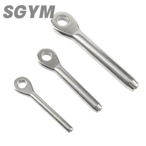 ステンレス鋼316マリングレードワイヤーロープスウェージアイターミナル1/8 3/8 4mm 6mmボート船ヨットカヌーカヤック用 - Product Image 6