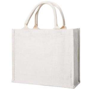 Sac de shopping en jute réutilisable et écologique, grande capacité, design élégant et sobre - Product Image 3
