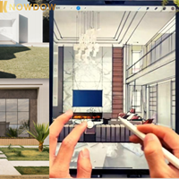 Renderizado 3D KNOWDOW, Arquitectura 3D, Diseño de Interiores, Villa de Lujo y Hotel, Solución Gráfica Moderna para Aplicaciones de Apartamentos