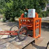 Machine automatique portable QM4-40 pour la fabrication de briques creuses en béton