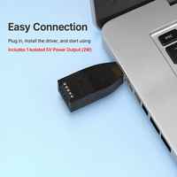 Convertisseur USB vers série industriel, adaptateur RS232 RS485 avec USB 2.0 2 Mbps RS485 et 256 Kbps RS232