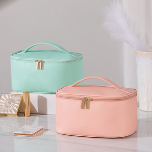 La trousse de toilette de voyage rose en PU la plus à la mode pour femmes - Product Image 3