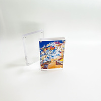 Cadre photo en acrylique magnétique transparent double face 4x6 en gros