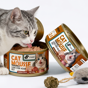Alimento húmedo para gatos de 85g, directo de fábrica, con pollo y atún, nutrición completa, alimento enlatado para perros y gatos, OEM. - Product Image 1