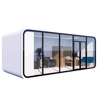 Maison préfabriquée personnalisée Maison modulaire Apple à cadre en acier/petite maison de bureau mobile