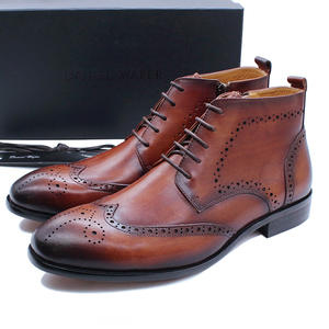 Botas de Trabajo Vintage Amish de Lujo para Hombre, Impermeables, con Cordones en el Tobillo, Construcción Goodyear, con Parte Superior de Cuero Genuino Resistente - Product Image 6