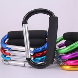 Custom Logo Large Aluminum Carabiner Keychain Foam Grip Snap <b>Hook</b> Clip for Outdoor Event Giveaways - Product Image 4
