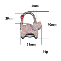 Vente directe d'usine Crochet pliable en forme de chat, un accessoire pour les portefeuilles, les sacs à main et les sacs portables de table, fonctionnant comme un support