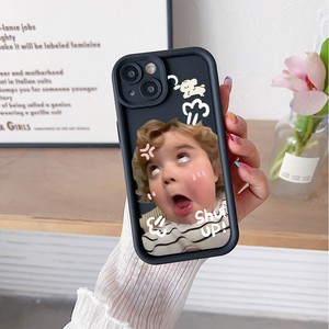 Para Infinix <span class=keywords><strong>Hot</strong></span> 50i Note 40 Pro 4G X6853 ZERO 30 <span class=keywords><strong>VIP</strong></span> 12 TURBO G96 Funny Girl pintura al óleo antideslizante y anticaída funda de teléfono - Product Image 4