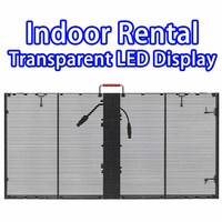 Chine écran d'affichage led en gros armoire voir à travers l'écran d'affichage led verre transparent led affichage pour fenêtre