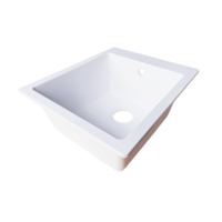 Évier de cuisine composite blanc quartz Oumeiga matériau résistant à l'abrasion pour un seul intestin