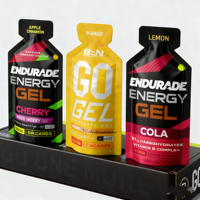 Sachets de gel énergétique personnalisés de forme spéciale, sachets liquides découpés à l'emporte-pièce de qualité alimentaire, emballages individuels pour la nutrition sportive et les gels énergétiques