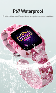 ساعة ذكية للأطفال بشاشة لمس 1.4 بوصة مع فتحة لبطاقة SIM ومكالمات فيديو SOS وإجابة على المكالمات وتحديد المواقع 4G وزر SOS لنظامي أندرويد وآيفون - Product Image 5