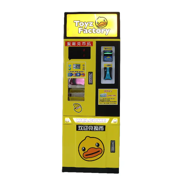 Customized Automatic Coin Exchange Machine with Metal Construction 1 Year Warranty English Language for Vending Machine Use