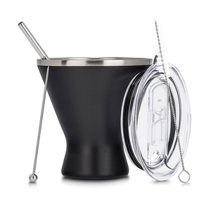 Tasses à café <span class=keywords><strong>Triangle</strong></span> Martini 10oz en acier inoxydable sans poignée sans BPA Tasses Magarite Tumbler Personnalisé Simple Coupe Boissons <span class=keywords><strong>Cocktail</strong></span> - Product Image 2