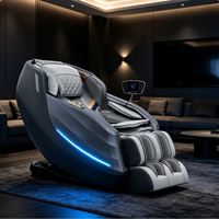 Fauteuil de massage professionnel portable et pliable Relax, zéro gravité, pétrissage, tapotement, chauffage du dos, airbag, pression sur les pieds