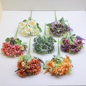 Simulación floral transfronteriza Margarita Pascua decoración boda arreglo flor artificial <span class=keywords><strong>Aster</strong></span> fábrica al por mayor - Product Image 1