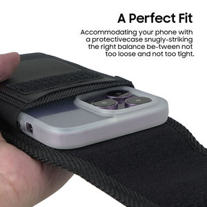 Riñonera para iPhone 16 PRO MAX Funda de Nailon con Clip para Cinturón y Ranura para Tarjeta de Crédito - Product Image 5