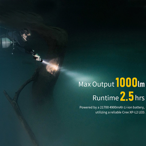 Đèn pin lặn Xtar Wholesale Price DS1 1000LM 100M chống nước IPX8, dùng cho hoạt động lặn và săn cá bằng lao - Product Image 3