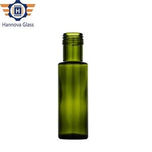 לספק 100 מ "ל כהה ירוק עגול זכוכית בישול בקבוק שמן זית עם כובע בורג ענבר ירוק בקבוק עגול קטן - Product Image 4