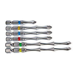 Embouts de tournevis à tête unique en bambou H1/4*50/75/100MM PH2, embouts de tournevis PH2 à couple élevé, pointe magnétique - Product Image 5