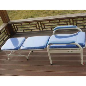 Silla de Acompañamiento Plegable Ajustable de Cuero para Sala de UCI, Fácil de Limpiar, Muebles de Atención Médica para Cuidadores Familiares - Product Image 6