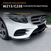 Kit bodi Spoiler bibir depan, untuk Mercedes Benz e-class W213/C238 model E260 E300 E43 2016-2020 modifikasi Bumper depan