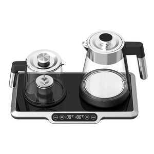 Hotsy portátil té viaje pequeño Mini Teteras de vidrio hervir <span class=keywords><strong>leche</strong></span> Hervidor eléctrico Samovar té máquina termostato Control - Product Image 5