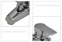 Luxe Européen Classique Répandu Économique Mur Robinet De Bain Robinet De Bonne Qualité Eau Froide Et Chaude Salle De Bains Robinet De Douche