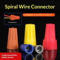 Conectores Eléctricos Aislados de Conexión Rápida con Resorte Espiral Empaquetados en Caja, Terminales de Rosca para Cableado Doméstico y LED