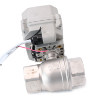 Vanne à boisseau sphérique motorisée OEM TONHE IP67 ROHS CE DN32 DN40 DN50 normalement fermée NC 12-24V/AC230V SS304 pour le contrôle de l'eau